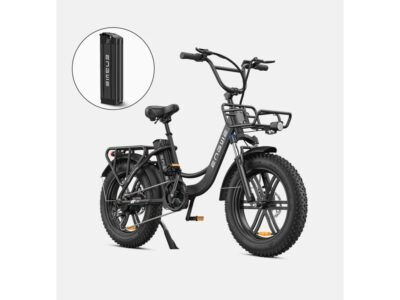 ENGWE L20 Electric Bike 140km Max Speed Front Suspension Step-Thru E-bike - Black / Get 1 Extra 13Ah Battery