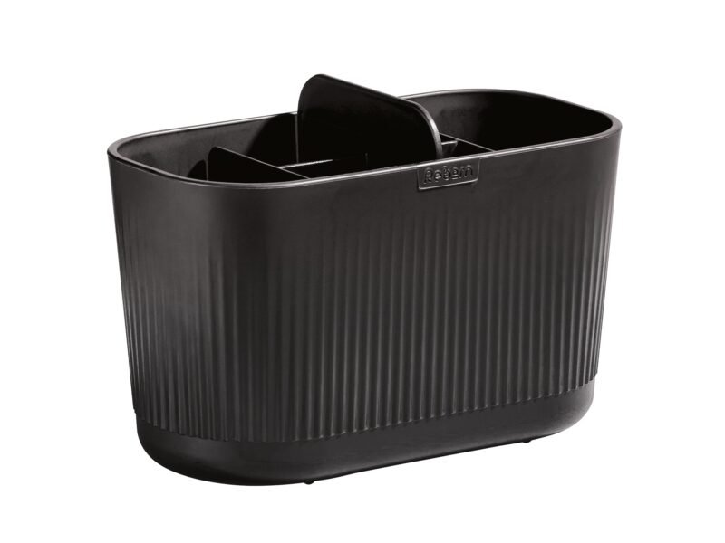 Large Bathroom Caddy By ReBorn | Colour: Graphite Black