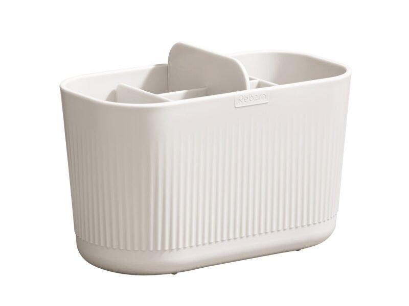 Large Bathroom Caddy By ReBorn | Colour: Stone