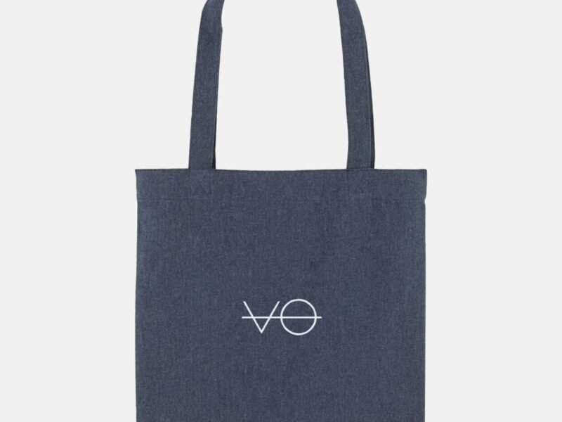 Midnight Blue Organic Tote Bag, Vegan Gift