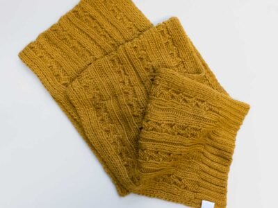 Mustard No-Wool Woolly Scarf