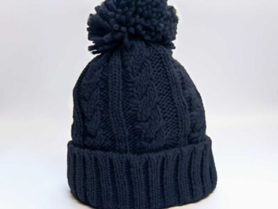 Navy No-Wool Woolly Beanie