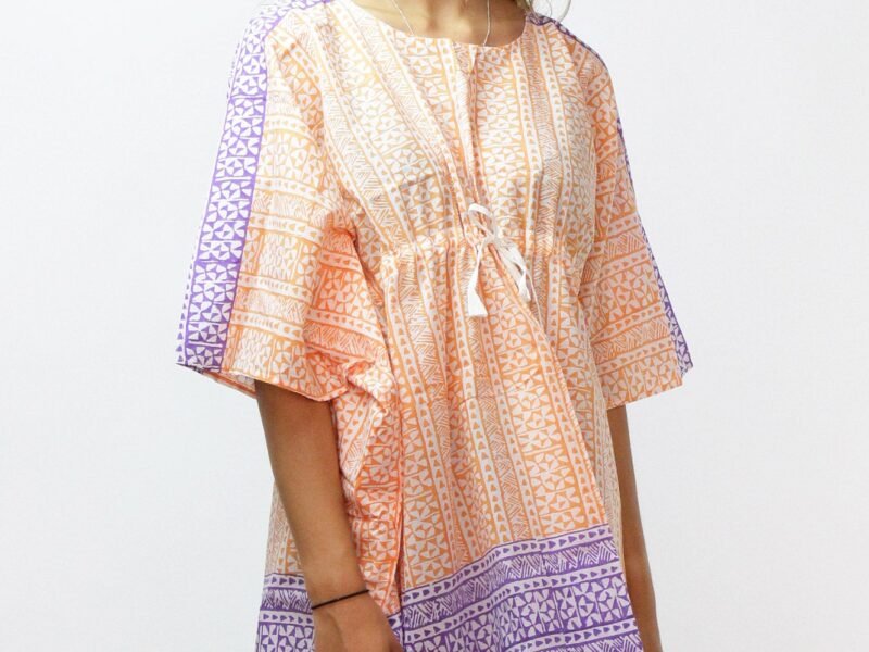 Beach Cover Up | Orange/Purple