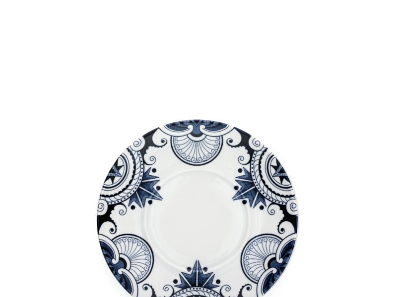 Discontinued Ink Blue Palisade Coffee Saucer Seconds