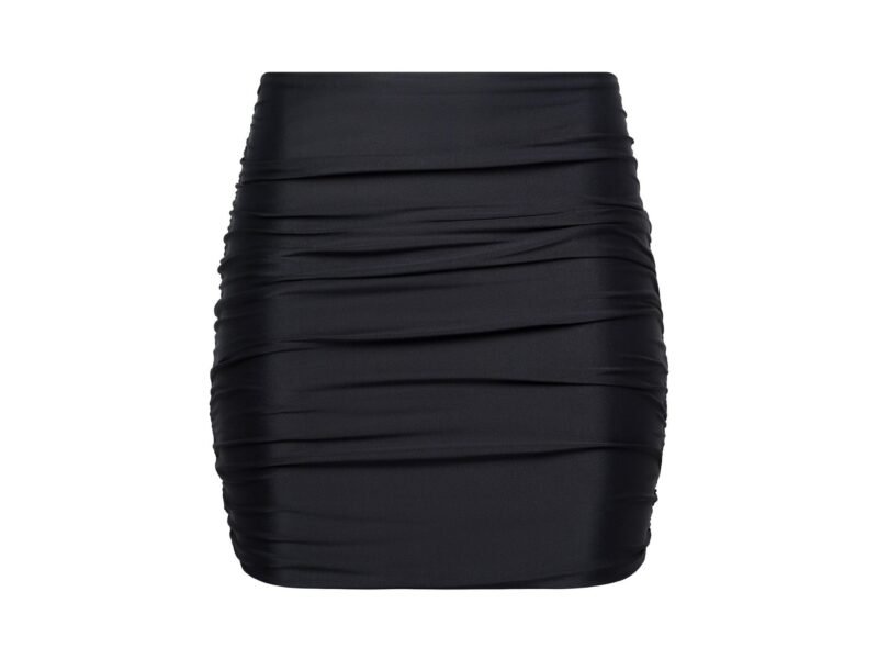 Rio Ruched Mini Skirt Black