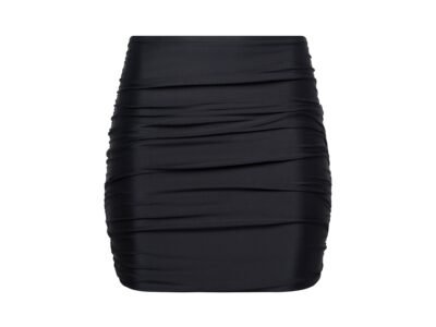 Rio Ruched Mini Skirt Black