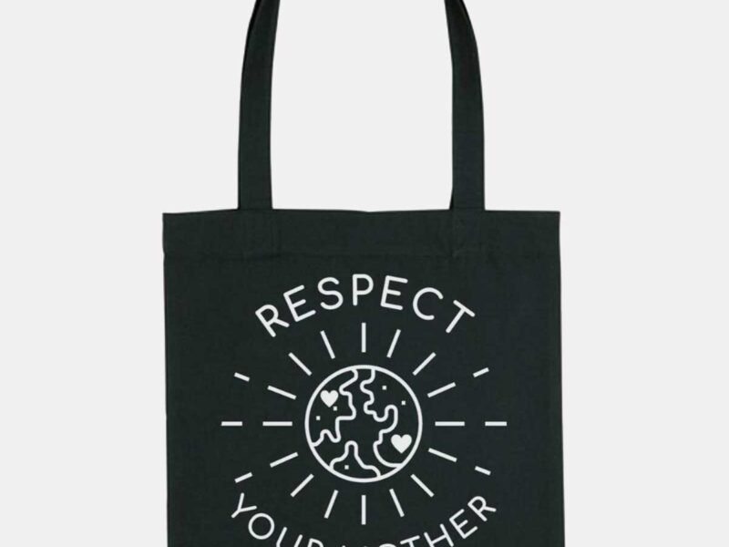 Respect Your Mother Woven Tote Bag, Vegan Gift