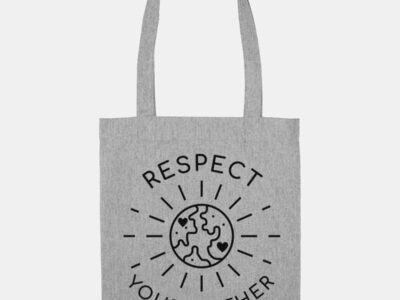 Respect Your Mother Woven Tote Bag, Vegan Gift