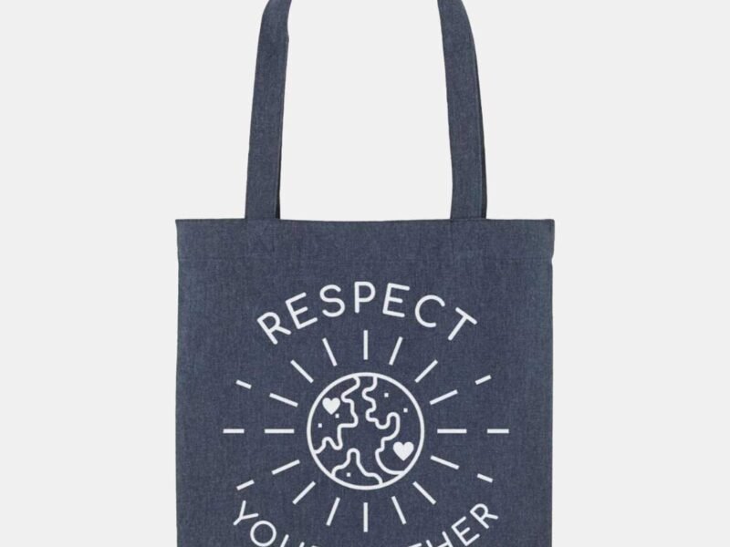 Respect Your Mother Woven Tote Bag, Vegan Gift