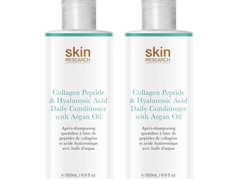 Skin Research Collagen Peptide & Hyaluronic Acid Daily Conditioner with Argan Oil 250ml Twin Value Savings Pack