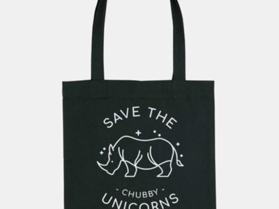 Save The Chubby Unicorns Woven Tote Bag, Vegan Gift