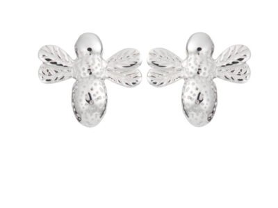 Recycled sterling silver "nature" stud earrings (3 designs)