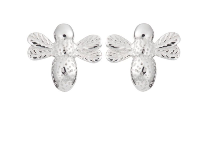 Recycled sterling silver "nature" stud earrings (3 designs)