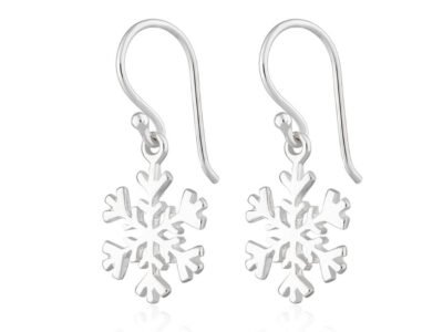 Recycled sterling silver "nature" drop earrings (2 designs)