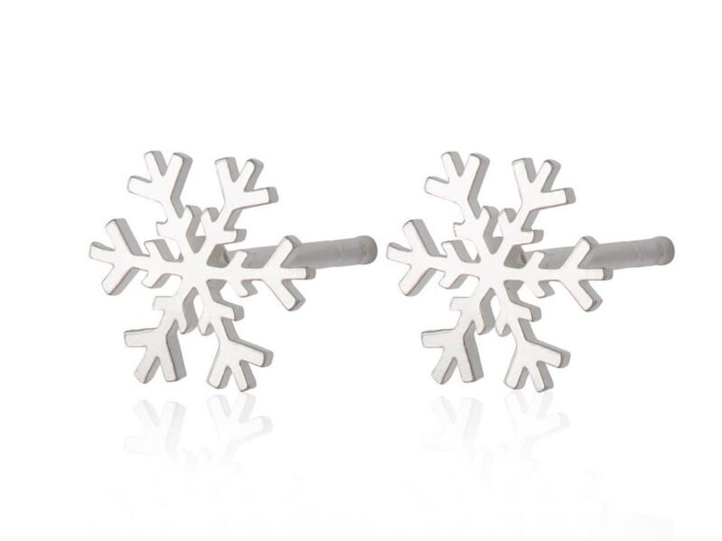 Recycled sterling silver "nature" stud earrings (3 designs)