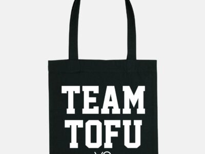 Team Tofu Woven Tote Bag, Vegan Gift