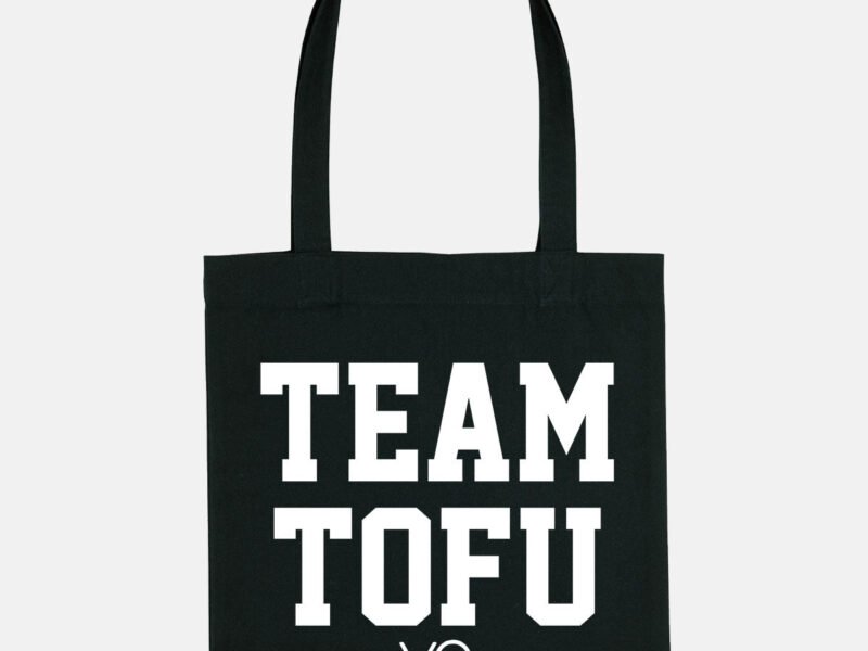 Team Tofu Woven Tote Bag, Vegan Gift
