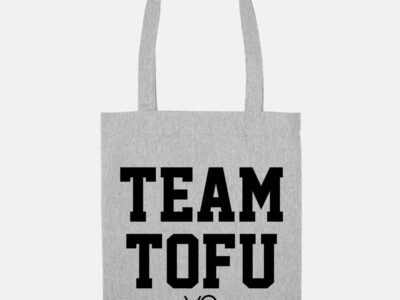 Team Tofu Woven Tote Bag, Vegan Gift