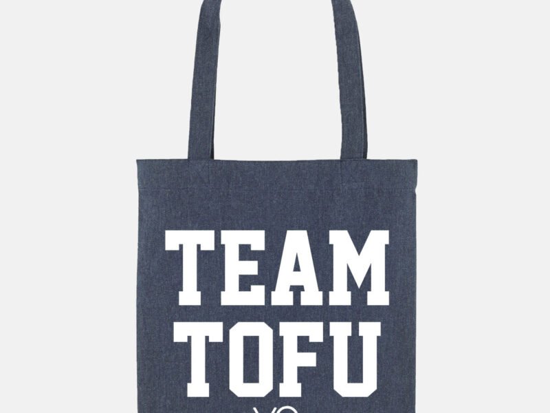 Team Tofu Woven Tote Bag, Vegan Gift