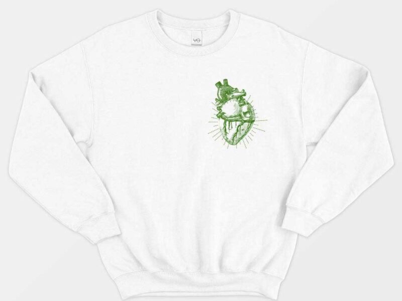 Vegan Anatomy Heart Sweatshirt (Unisex)