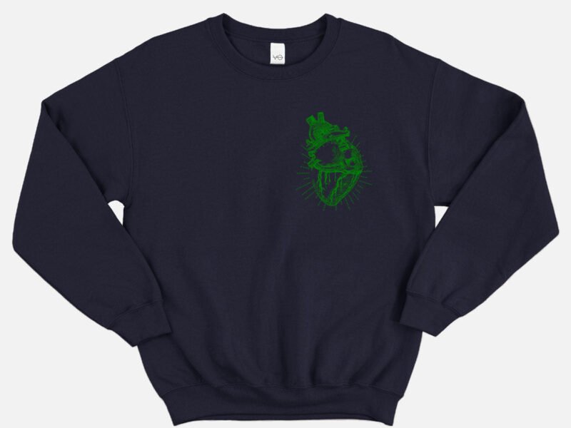Vegan Anatomy Heart Sweatshirt (Unisex)