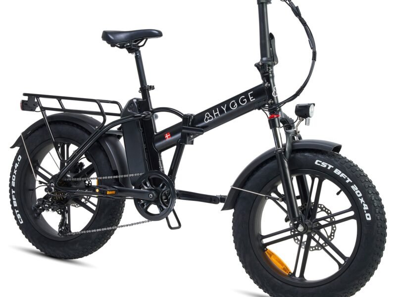 Hygge Vester Electric Bike Onyx Black Foldable With 36V Removable Battery