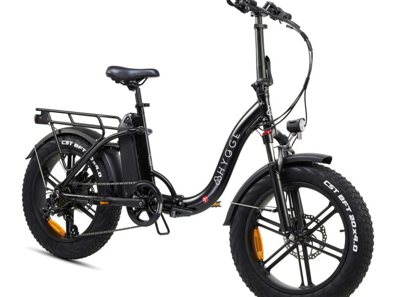 Hygge Vester Step Through Electric Bike Onyx Black Foldable