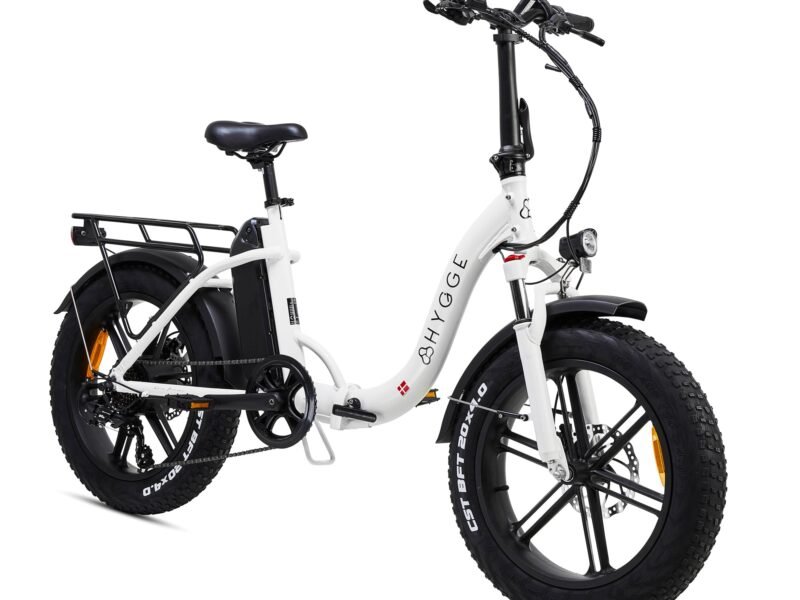Hygge Vester Step Through Electric Bike Heron White Foldable