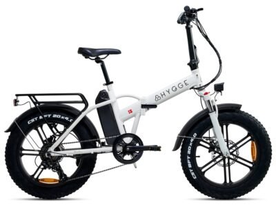 Hygge Vester Electric Bike Heron White Foldable With 36V Hub Motor