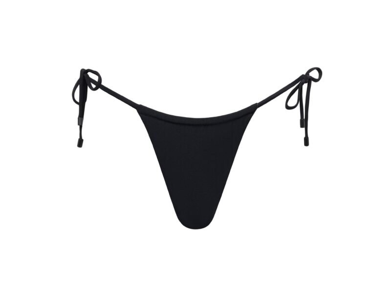 Waikiki String Tie Bikini Bottom Black