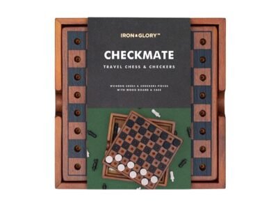 "Checkmate" chess & checkers duo