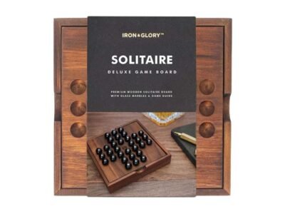Deluxe wooden solitaire