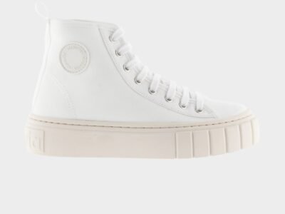 Abril High Top Trainers | White