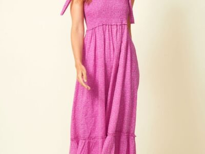 Alexa Midi Dress | Daisy Pink