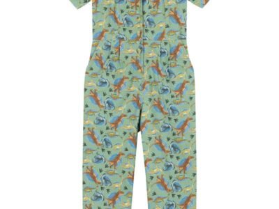 Joanie Clothing Anneka Illustrated Dinosaur Print Boilersuit US 10