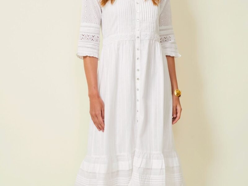 Audrey Midi Dress | White