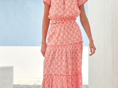 Bea Organic Cotton Skirt | Shell Coral