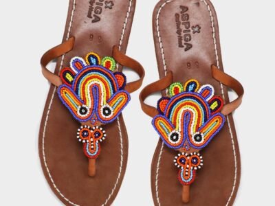 Amy Leather Sandals | Multi