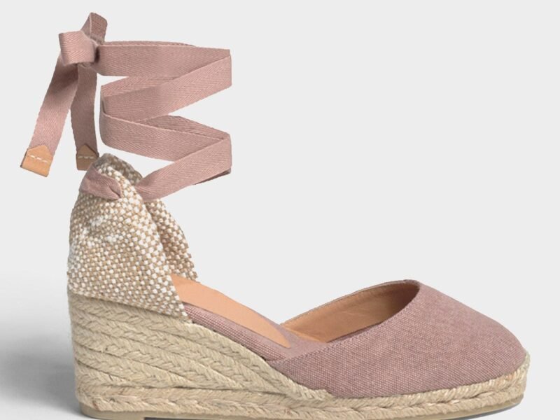 Carina Canvas Wedge Espadrilles | Dusty Pink