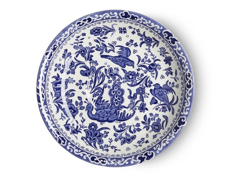 Blue Regal Peacock Breakfast Saucer Seconds