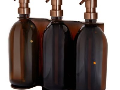 Copper Triple Wall Mounted Soap Dispenser