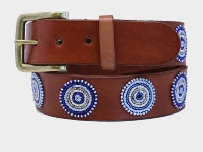 Disc Leather Belt | Blueshine