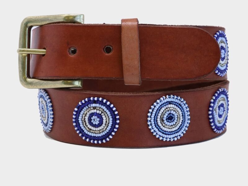 Disc Leather Belt | Blueshine
