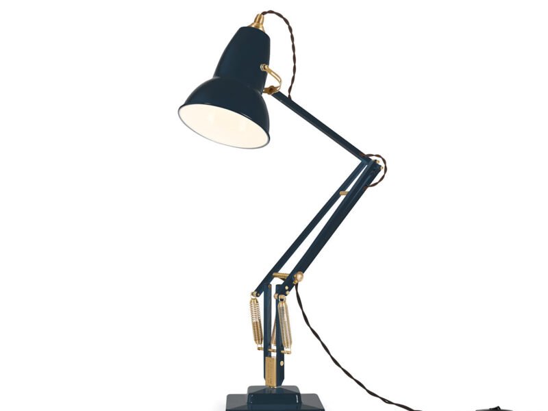 Original 1227™ Brass Desk Lamp Ink Blue By Anglepoise