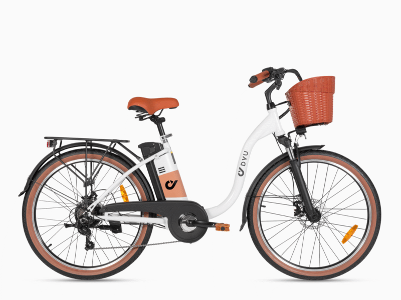 DYU C6 Pro 26 Inch City Electric Bike - White