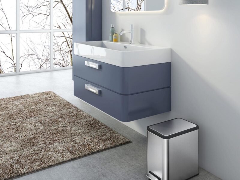 Ecoslim Bathroom Pedal Bin, 8L By EKO