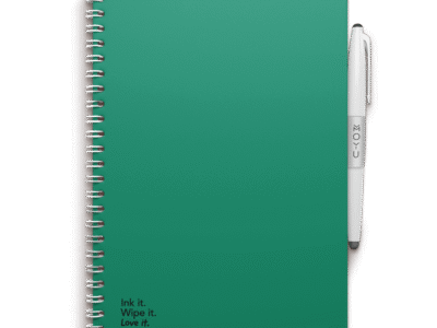 MOYU Erasable Notebook - A5 Stone Paper - Premium Cover - Forest Green
