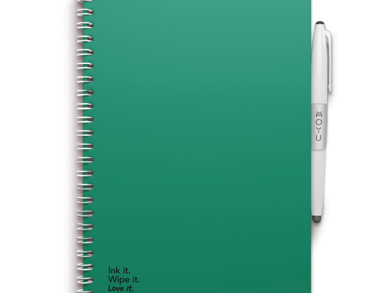 MOYU Erasable Notebook - A5 Stone Paper - Premium Cover - Forest Green