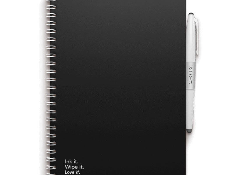 MOYU Erasable Notebook - A5 Stone Paper - Hardcover - Pitch Black