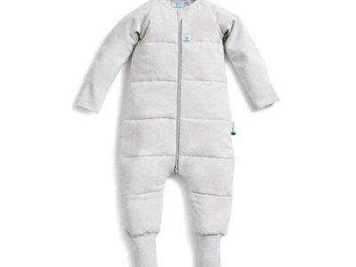 ergoPouch Organic Winter Long Sleeved Sleep Onesie - Grey Marle - 2.5 TOG - Grey Marle / 6-12m